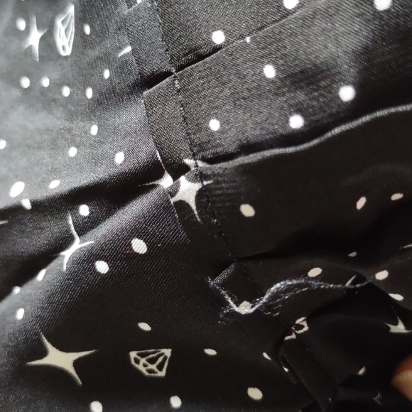 NWT Frame Large 100% Silk Celestial Star Diamond Ruffle Tiered Dress *Flawed* - Picture 15 of 16